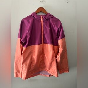 Eddie Bauer Kids Raincoat - Purple and Peach